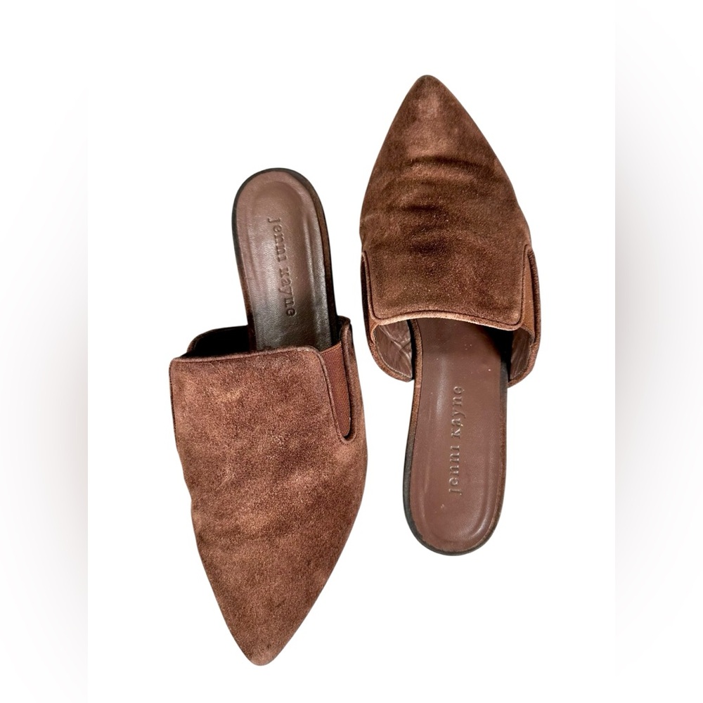 Jenni Kayne Rich Brown Suede Mules US size 8 - Picture 11 of 15